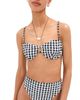 LE BOP LE BOP Underwire Bikini Top Gingham (Black/White) - 1