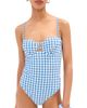 LE BOP LE BOP Underwire One Piece Gingham (Marina/Ivory) - 1