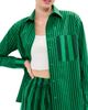 LE BOP LE BOP Winnie Button Down Green/Dark Green Stripe - 1