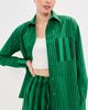 LE BOP LE BOP Winnie Button Down Green/Dark Green Stripe - 2