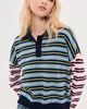 LE BOP LE BOP Zadie Cropped Polo Blue Mix - 3