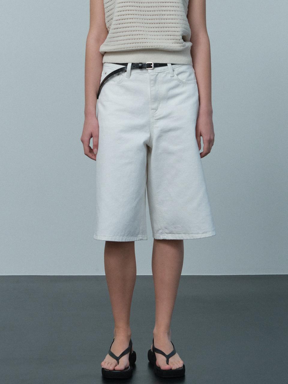 LE Cotton Half Pants [White]