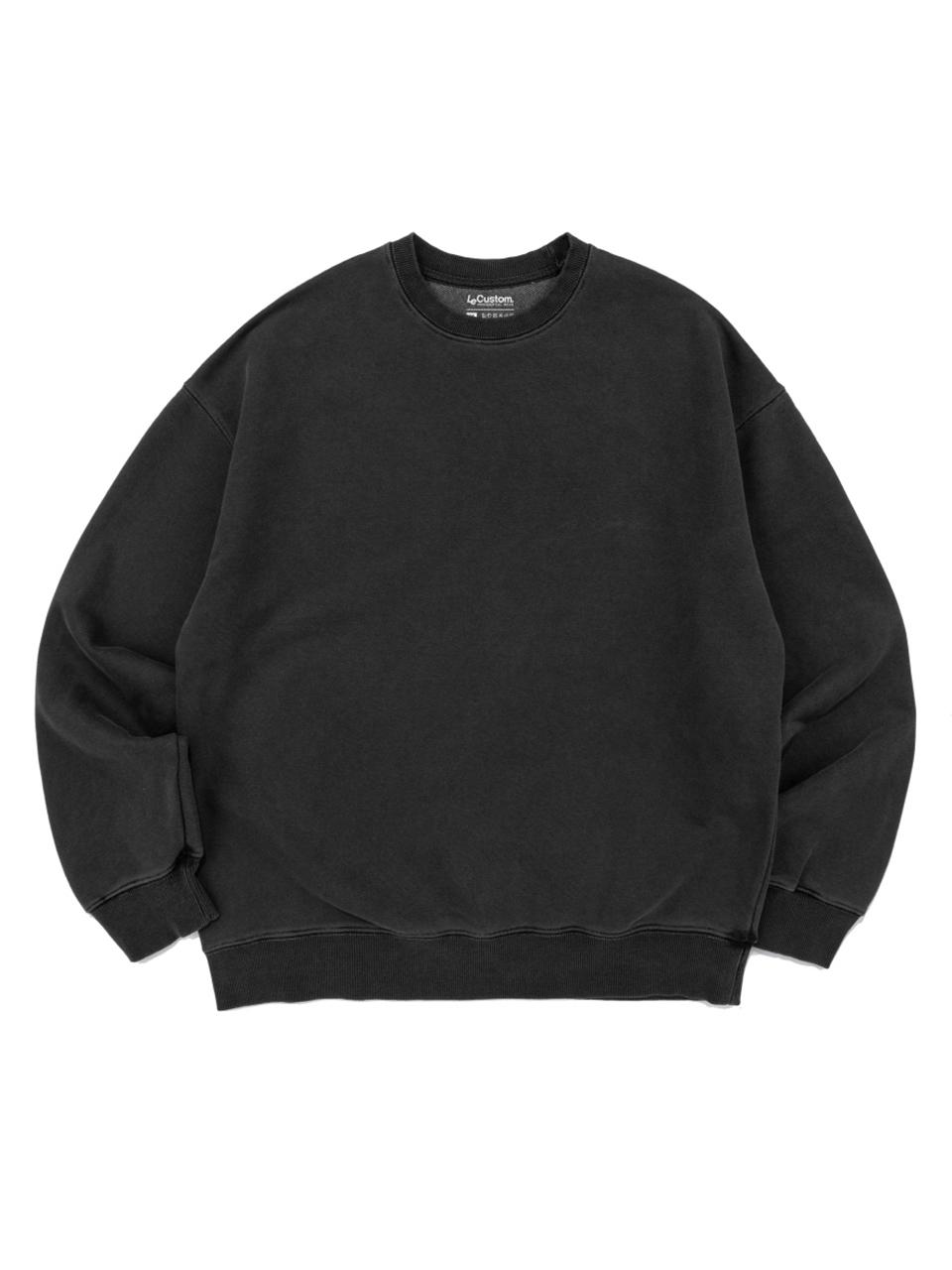Le Custom Custom Pigment Heavyweight Triple-Layer Sweatshirt [Black]