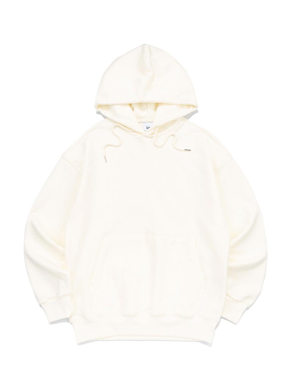Le Custom Plain Overfit Terry Hoodie [White]