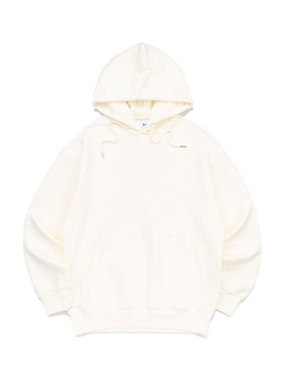 Le Custom Plain Overfit Terry Hoodie [White]