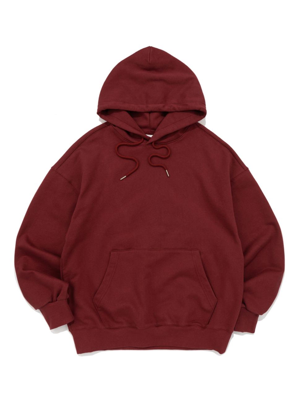 Le Custom Plain Oversized Cotton Hoodie [Burgundy]