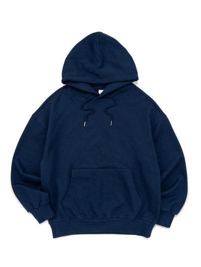 Le Custom Plain Oversized French Terry Hoodie [Navy]