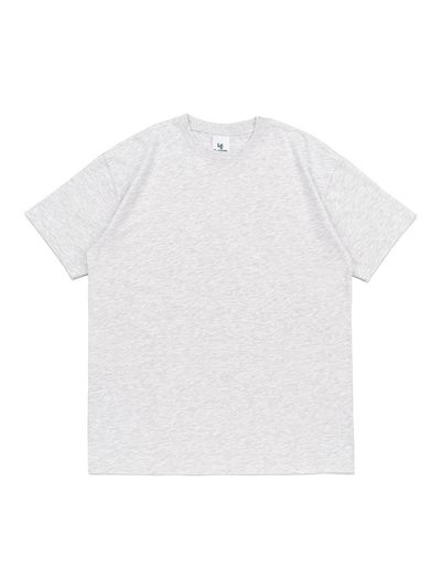 Le Custom Plain Semi-Overfit Short-Sleeve T-Shirt [Light Melange]