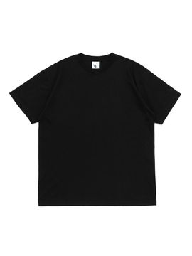 Le Custom Premium Cotton Semi-Overfit Short Sleeve T-Shirt [Black]