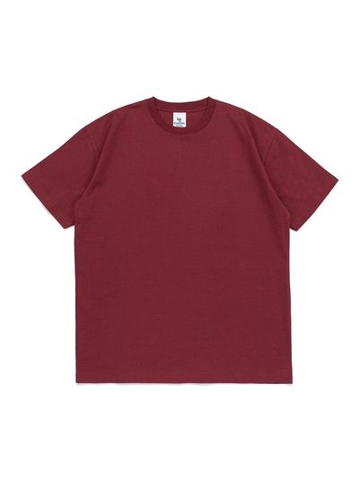Le Custom Premium Cotton Semi-Overfit T-shirt [Burgundy]