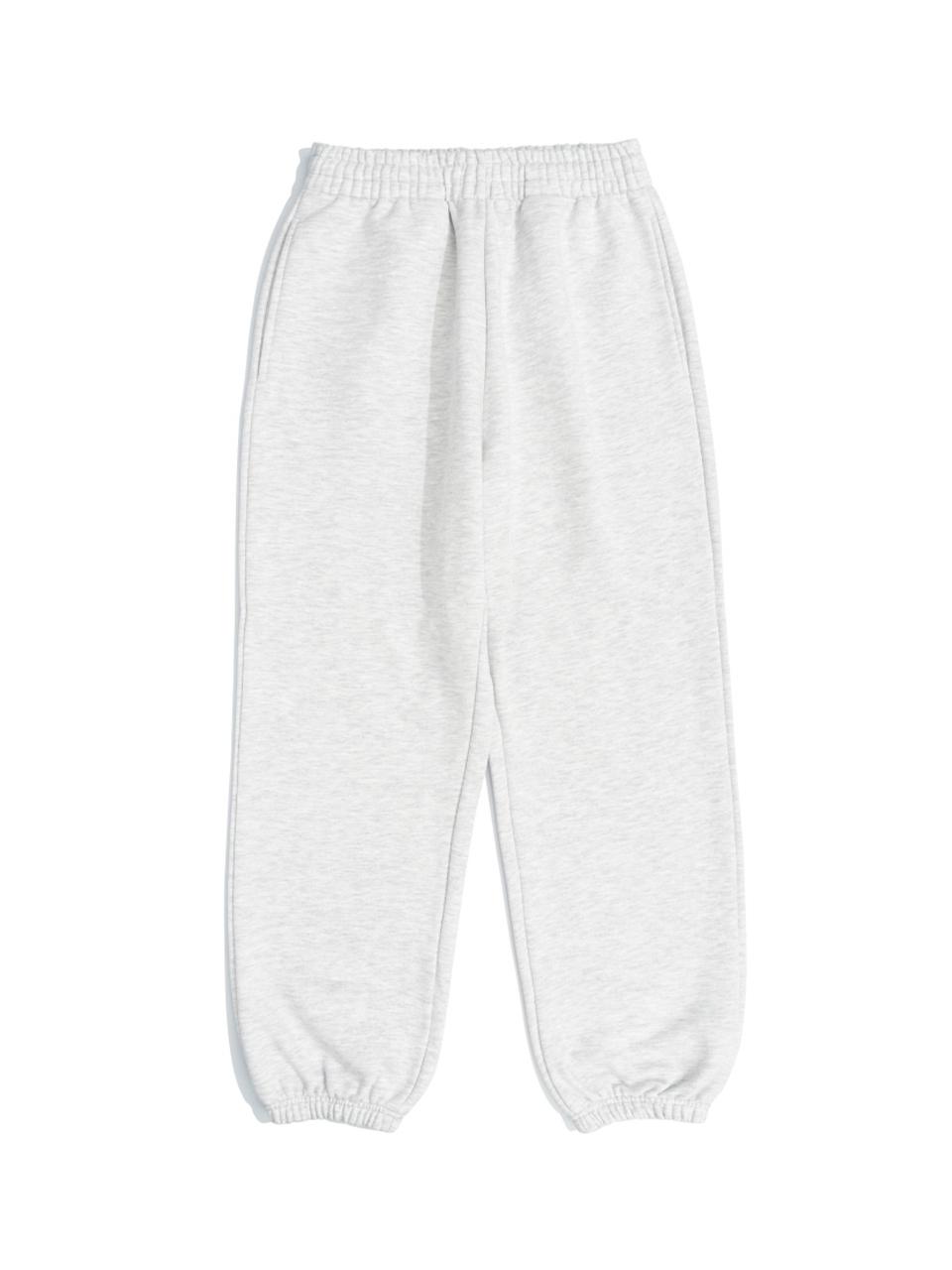 Le Custom Premium Terry Semi-Overfit Jogger Sweatpants [Light Melange]