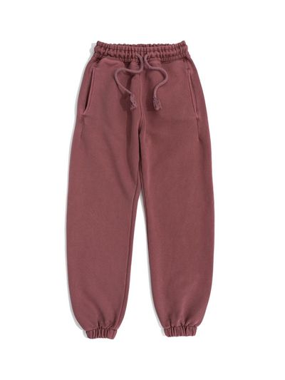 Le Custom Premium Triple-Layer Semi-Wide Jogger Sweatpants [Burgundy]