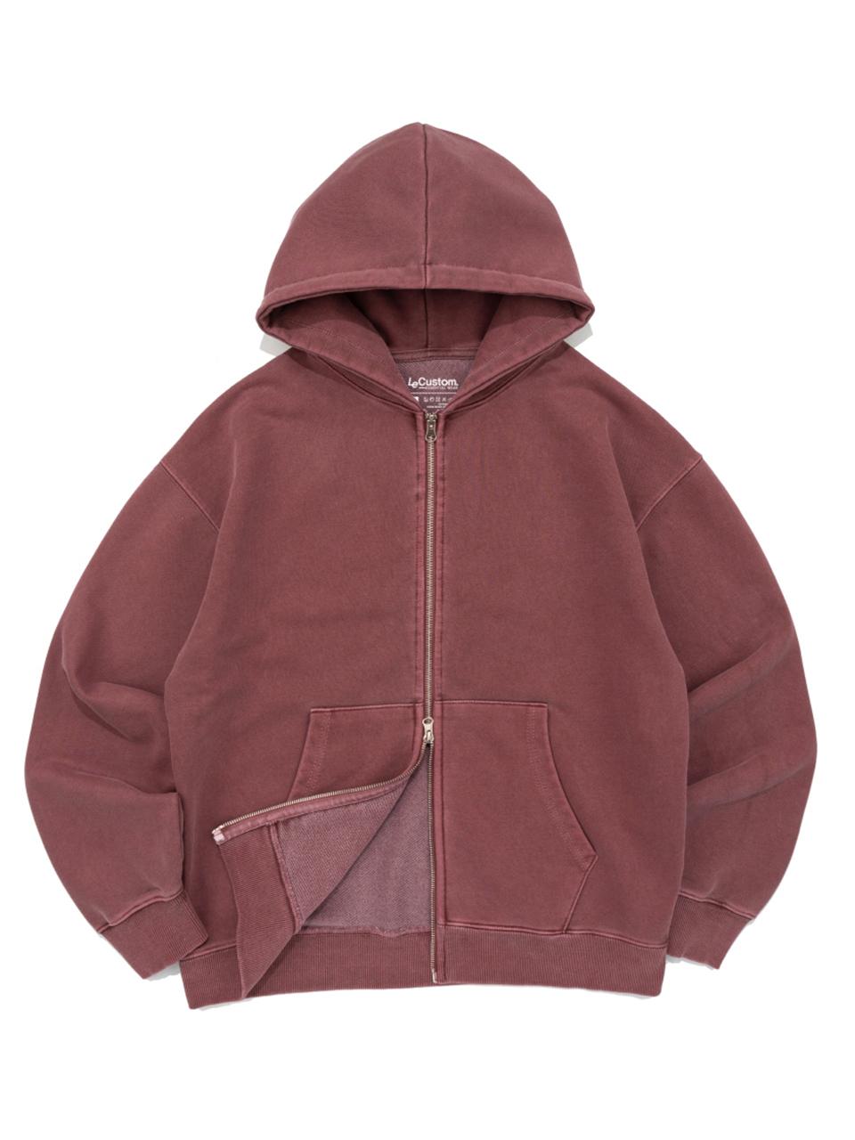 Le Custom Premium Triple-Layered Vintage Hoodie [Burgundy]