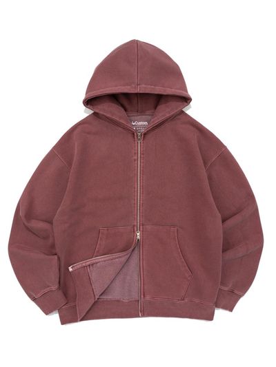 Le Custom Premium Triple-Layered Vintage Hoodie [Burgundy]