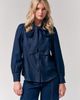 Le Fafo Le Fafo Bow Accent Denim Shirt - 3