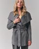 Le Fafo Le Fafo Draped Collar Short Wrap Coat - 4