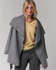 Le Fafo Le Fafo Draped Collar Short Wrap Coat - 5