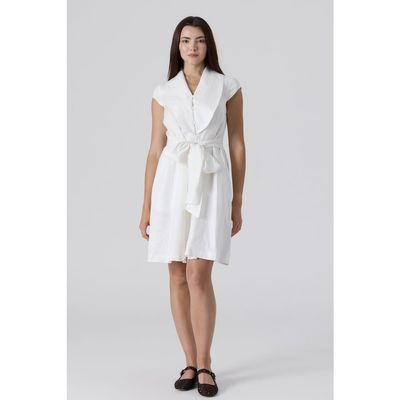 Le Fafo Le Fafo Linen Waist Tie Short Dress