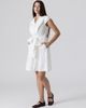 Le Fafo Le Fafo Linen Waist Tie Short Dress - 2