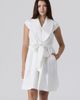 Le Fafo Le Fafo Linen Waist Tie Short Dress - 3
