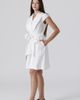 Le Fafo Le Fafo Linen Waist Tie Short Dress - 5