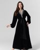 Le Fafo Le Fafo Luna Velvet Embellished Belted Dress - 4