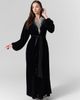 Le Fafo Le Fafo Luna Velvet Embellished Belted Dress - 5