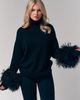 Le Fafo Le Fafo Mongolian Shearling Cuffs Cashmere Sweater - 3