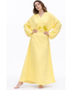 Le Fafo Le Fafo Palm Embroidered Silk Kaftan - 1