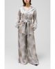 Le Fafo Le Fafo Silk Belted Jacket & Pants Set - 1