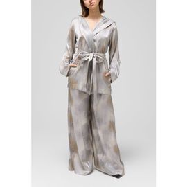 Le Fafo Le Fafo Silk Belted Jacket & Pants Set