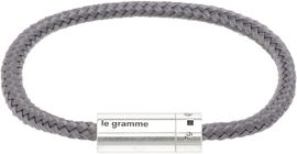 Le Gramme Le Gramme Gray 'le 7g' Nato Cable Bracelet