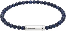 Le Gramme Le Gramme 'le 11g' Lapis Lazuli Beads Bracelet