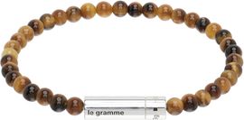 Le Gramme Le Gramme 'le 11g' Tiger Eye Beads Bracelet