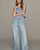 LE JEAN Alexa Boyfriend Mid Rise Relaxed Wide Leg Jeans - 1