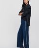 LE JEAN Column Beaded High Rise Wide Leg Jeans - 2