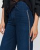LE JEAN Column Beaded High Rise Wide Leg Jeans - 3