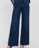 LE JEAN Column Beaded High Rise Wide Leg Jeans - 4