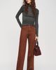 LE JEAN Column Studded High Rise Wide Leg Jeans - 1