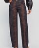 LE JEAN Cowboy Curve Mid Rise Tapered Jeans - 2
