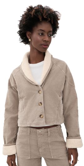 LE JEAN LE JEAN Corduroy Eden Jacket Soft Taupe