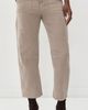 LE JEAN LE JEAN Corduroy Utility Soft Barrel Pants Soft Taupe - 2