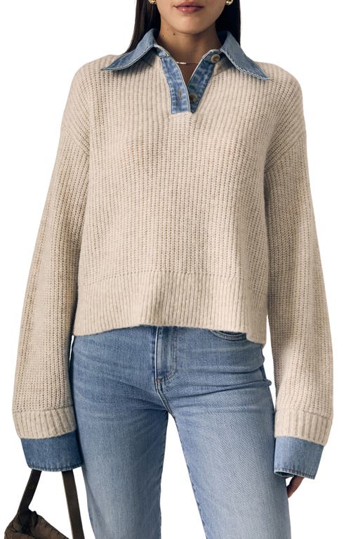 LE JEAN LE JEAN Harvey Mixed Media Sweater
