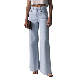 LE JEAN LE JEAN High Waist Wide Leg Column Jeans