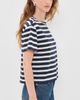 LE JEAN LE JEAN Linen Poppy Tee Navy/Cream Stripe - 4