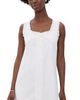 LE JEAN LE JEAN Linen Ruffle Dress White - 1