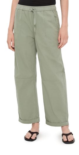 LE JEAN LE JEAN Mara Sateen Drawstring Pants Soft Sage