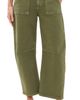 LE JEAN LE JEAN Petite Utility Soft Barrel Jeans Olive Green - 1