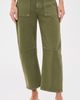 LE JEAN LE JEAN Petite Utility Soft Barrel Jeans Olive Green - 2