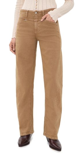 LE JEAN LE JEAN Selena Long Barrel Jeans Honey Brown